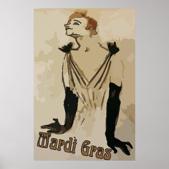 Mardi Gras Art, French Quarter Dresser, Poster (Front)