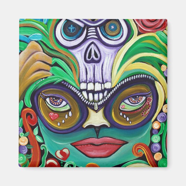 Mardi Gras Art Magnet (Front)