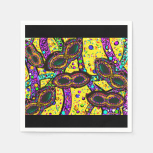 MARDI GRAS ART NAPKIN