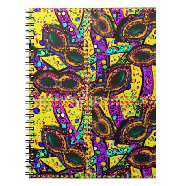 Mardi Gras Art Notebook (Front)