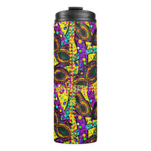 Mardi Gras Art Thermal Tumbler
