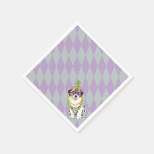 Mardi Gras Aussie Napkin (Corner)