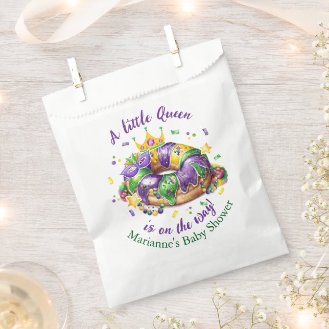 Mardi Gras Baby Girl Favour Bags (Clipped)