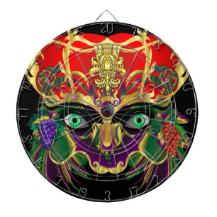 Mardi Gras Bacchus God of Wine Dartboard