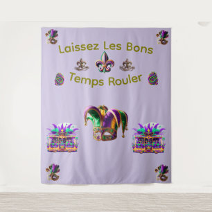 Mardi Gras Banner Tapestry