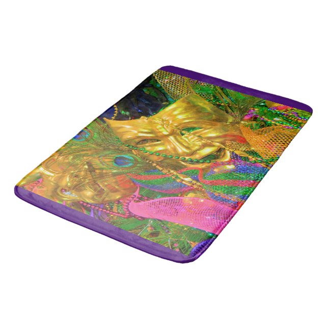 mardi gras bath rug (Angled)