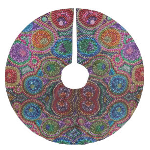 Mardi Gras Bead Custom Tree Skirt