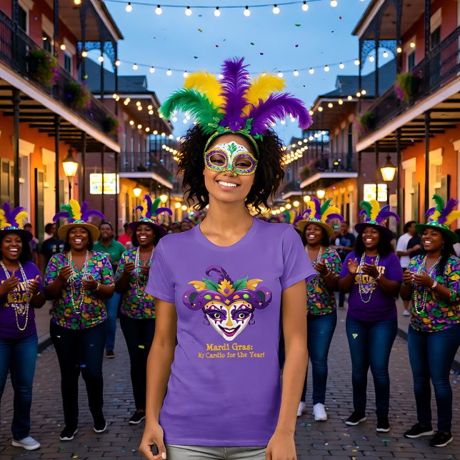 Mardi Gras Bead Hustler T-Shirt (Mardi Gras Bead Hustler T-Shirt)