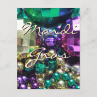Mardi Gras Bead Throws Personalised Invites