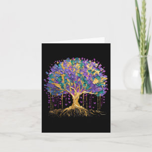 Mardi Gras Bead Tree Carnival New Orleans 2025 Card
