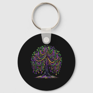 Mardi Gras Bead Tree Carnival New Orleans For Wome Key Ring