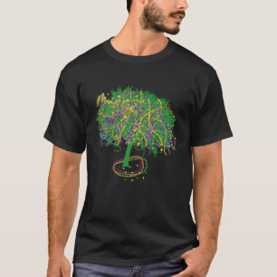 Mardi Gras Bead Tree NOLA Carnival Masquerade Part T-Shirt
