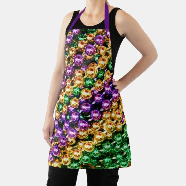 Mardi Gras Beads Apron (Insitu)