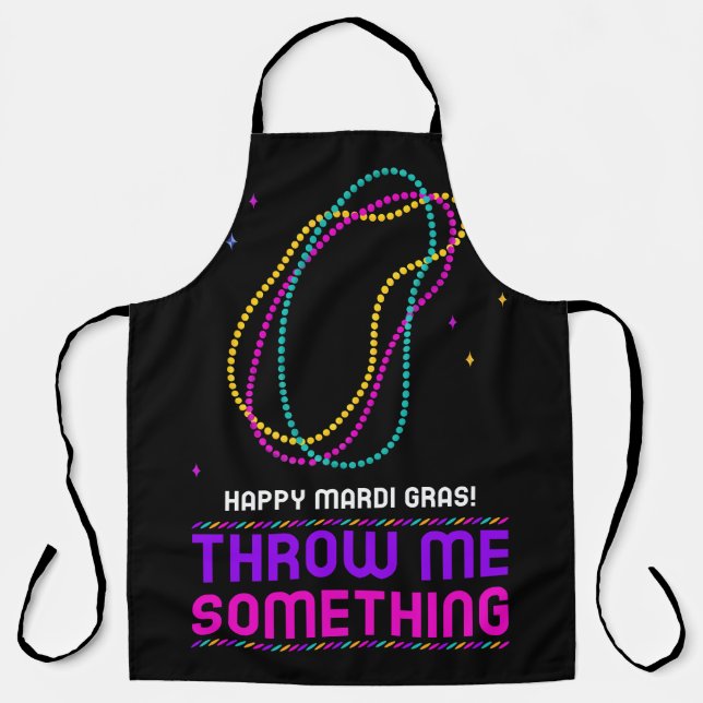 Mardi Gras Beads Apron (Front)