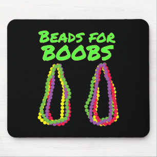 Mardi Gras Beads For Breast Y Costume Outfit  Mouse Mat
