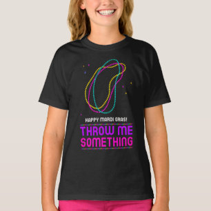 Mardi Gras Beads Kids Shirt