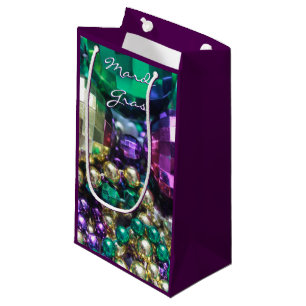 Mardi Gras Beads Party Favour Gift Bags