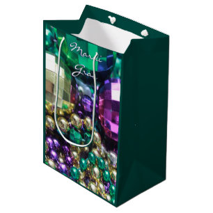 Mardi Gras Beads Party Favour Gift Bags