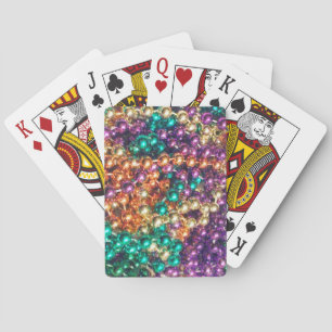 Mardi Gras Beads Playing Cards