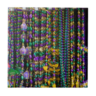 Mardi Gras Beads Tile