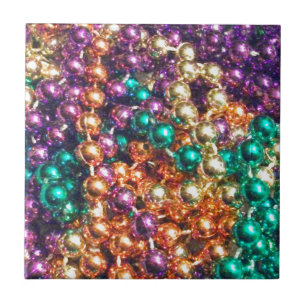 Mardi Gras Beads Tile