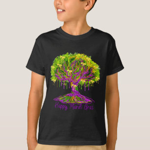 Mardi Gras Beads Tree Carnival New Orleans 2026 Wo T-Shirt