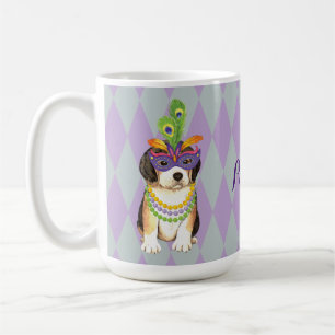 Mardi Gras Beagle Coffee Mug