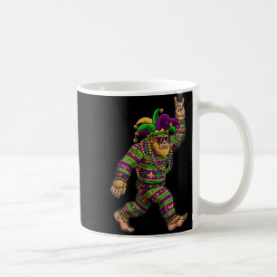 Mardi Gras Bigfoot Sasquatch Carnival New Orleans Coffee Mug