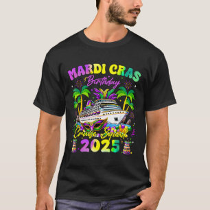 Mardi Gras Birthday Cruise Squad Matching Family T-Shirt