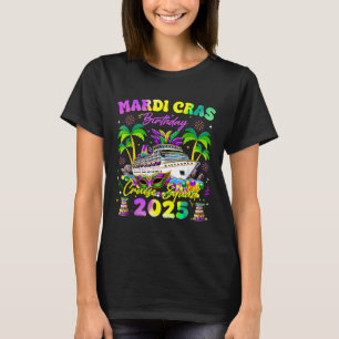 Mardi Gras Birthday Cruise Squad Matching Family T-Shirt