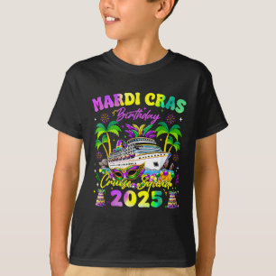 Mardi Gras Birthday Cruise Squad Matching Family T-Shirt