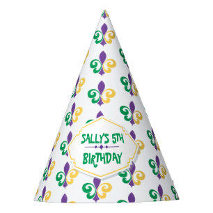 Mardi Gras Birthday Party Party Hat