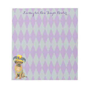Mardi Gras Border Terrier Notepad