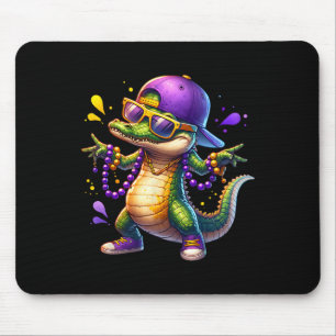 Mardi Gras Boys Men Alligator Mardi Gras Mouse Mat