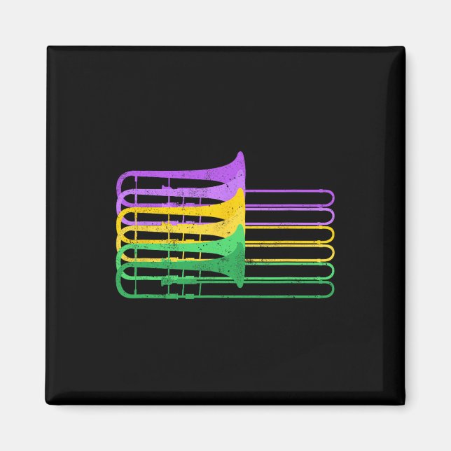 Mardi Gras Br Trombone Marching Orchestra  Magnet (Front)