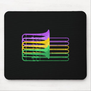 Mardi Gras Br Trombone Marching Orchestra Mouse Mat