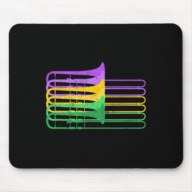 Mardi Gras Br Trombone Marching Orchestra  Mouse Mat (Front)