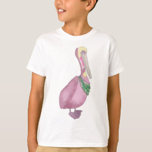 Mardi Gras Brown Pelican T-Shirt