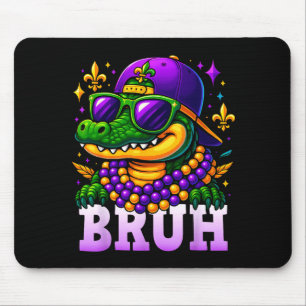 Mardi Gras Bruh Mardigator Alligator Costume Teens Mouse Mat