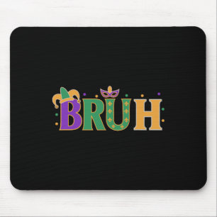 Mardi Gras Bruh Shirt Boys Mardi Gras Kids Teens M Mouse Mat