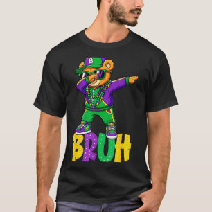 Mardi Gras Bruh Teddy Bear Hip Hop Boys Men New Or T-Shirt