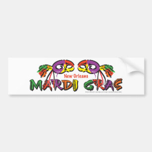 MARDI-GRAS BUMPER STICKER