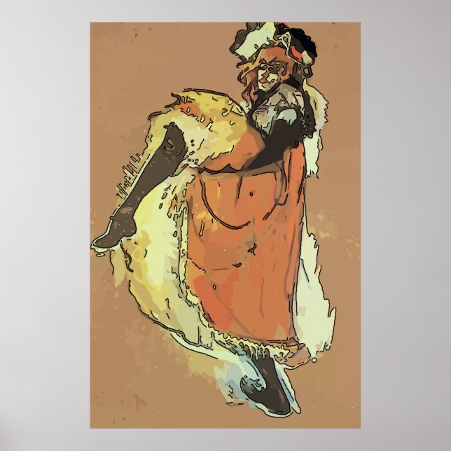 Mardi Gras Can Dancer Poster (Front)