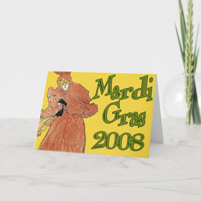 Mardi Gras Card (Front)