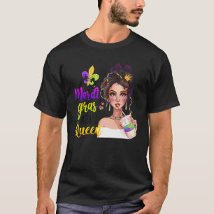 Mardi Gras Carnival 2022 Queen Fat Tuesday Party N T-Shirt