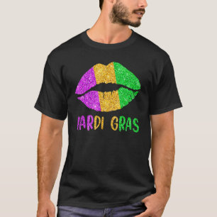 Mardi Gras Carnival Costume Purple Amp Gold Fleur T-Shirt