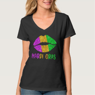 Mardi Gras Carnival Costume Purple Amp Gold Fleur T-Shirt