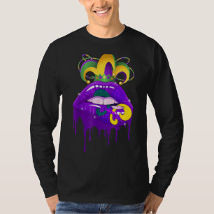 Mardi Gras Carnival Costume Purple Amp Gold Fleur  T-Shirt