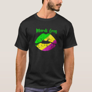Mardi Gras Carnival Costume Purple Fleur De Lys Li T-Shirt