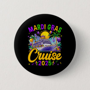 Mardi Gras Carnival Cruise 2025 Family Cruising Ma 6 Cm Round Badge